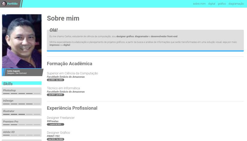 Meu primeiro portfolio